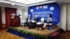Cambodian and Chinese officials and experts attend the launching of the China-backed Global Centre for Mekong Studies (GCMS) in Phnom Penh, Cambodia, September 28, 2017. (Aun Chhengpor/VOA Khmer)