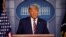 President Donald Trump speaks in the Brady Briefing Room at the White House in Washington, Nov. 5, 2020.