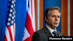 آنتونی بلینکن، وزیر خارجه ایالات متحده، که برای مذاکرات جی‌۷ در لندن به سر می‌برد