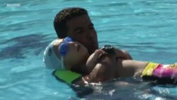 8-Year-Old Boy with Disability Trains to Become Professional Swimmer