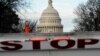 FILE - A security barricade is placed in front of the U.S. Capitol on the first day of a partial federal government shutdown in Washington, Dec. 22, 2018.