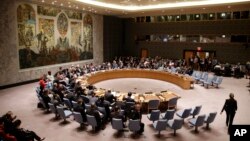 지난 9월 미국 뉴욕 유엔 본부에서 열린 안전보장이사회 회의. (자료사진) 