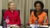 U.S. Secretary of State Hillary Rodham Clinton meets with South Africa's Foreign Minister Maite Nkoana-Mashabane in Pretoria, South Africa, Aug. 7, 2012. 