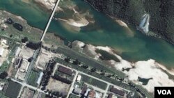 Foto satelit fasilitas nuklir Korea Utara di pusat nuklir Yongbyon (foto dokumentasi).