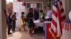 Students from various colleges vote in a mock election at the U.S. Embassy in Lilongwe, Malawi, Nov. 8, 2016. (L. Masina/VOA)