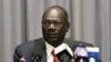 South Sudanese information minister, Michael Makuei Lueth attends a press conference in Addis Ababa, Jan. 5, 2014.