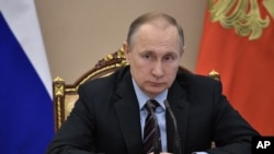 俄罗斯总统普京主持内阁会议（2017年4月12日）