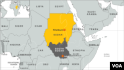 苏丹、南苏丹地图 / Sudan - South Sudan map