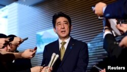 日本首相安倍晋三（资料照片）