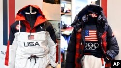 参加北京冬奥会开幕式的美国运动队服装.