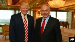 عکس آرشیوی از دیدار دونالد ترامپ و بنیامین نتاینیاهو در نیویورک - مهر ۱۳۹۵ 