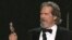 Jeff Bridges accepts the Best Actor Oscar for his role in 'Crazy Heart'