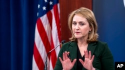 资料图： 美国国防部副部长凯瑟琳·希克斯(Kathleen Hicks) （美联社）