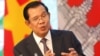 Cambodia's Prime Minister Hun Sen speaks with media during a news conference at the Government Office in Hanoi, Vietnam October 4, 2019. 