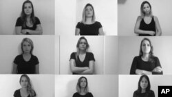 En esta imagen, tomada de un video el 9 de julio de 2018, reporteras deportivas de Brasil denuncian el sexismo y el acoso que sufren ejerciendo su trabajo, en Rio de Janeiro, Brasil. Las periodistas lanzaron una campaña para llamar la atención sobre su situación y crear presión para acabar con el sexismo y el acoso durante su trabajo, a menudo de parte de aficionados. 