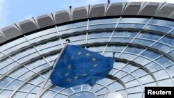 벨기에 브뤼셀의 유럽의회 건물. (자료사진)