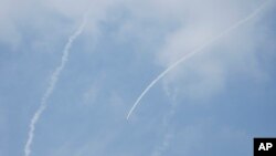 رهگیری یک موشک بر فراز خاک اسرائیل. آرشیو.