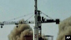 북한 미사일 발사 장면( 자료사진)