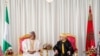 Shugaban Najeriya Muhammadu Buhari da Sarkin Morocco Mohammed VI