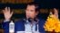 Cambodia's Prime Minister Hun Sen delivers a speech during a groundbreaking ceremony to build the country's first expressway, in Kampong Speu province, south of Phnom Penh, Cambodia, Friday, March 22, 2019.