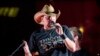 Country star Jason Aldean performs during a surprise pop up concert at the Music City Center in Nashville, Tenn., June 7, 2017.