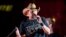Country star Jason Aldean performs during a surprise pop up concert at the Music City Center in Nashville, Tenn., June 7, 2017.