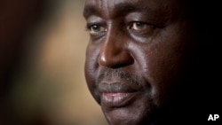 President of the Central African Republic Francois Bozize speaks to the media at the presidential palace in Bangui, Central African Republic Tuesday, Jan. 8, 2013