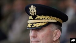 Incoming commander, Gen. Robert Abrams attends during a change-of-command ceremony for the United Nations Command, Combined Forces Command, and United States Forces Korea at Camp Humphreys.