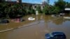 Cars and trucks are stranded by high water, Sept. 2, 2021, on the Major Deegan Expressway in Bronx borough of New York as high water left behind by Hurricane Ida still stands on the highway hours later.