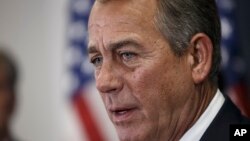 공화당 소속인 존 베이너 미 하원의장 (자료사진)