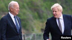 Президент США Джо Байден и премьер-министр Великобритании Борис Джонсон