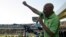 The Association of Mineworkers and Construction Union (AMCU) President Joseph Mathunjwa speaks to striking mine workers at the Royal Bafokeng Stadium in Rustenburg, June 23, 2014.