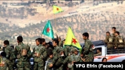 YPG fighters in Afrin