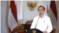 Presiden Jokowi di Istana Kepresidenan Bogor, Jumat (19/3). Presiden mendesak diselenggarakannya Pertemuan Tingkat Tinggi ASEAN untuk membahas Krisis Myanmar. (Foto: Courtesy/Biro Setpres)