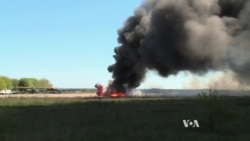 Ukrainian Military Helicopter Downed (voiced report)