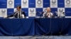 Tokyo 2020 Organizing Committee CEO Toshiro Muto, right, speaks during a news conference after a Tokyo 2020 Executive Board Meeting in Tokyo Monday, March 30, 2020. Tokyo Olympic President Yoshiro Mori said Monday he expects to talk with IOC…