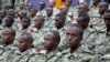 FILE: Somali soldiers attend a training session during the opening ceremony of a Turkish military base in Mogadishu, Somalia, Sept. 30, 2017. 