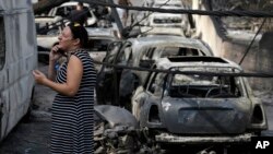 Jedna od preživelih u grčkom mestu Mati