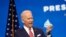 President-elect Joe Biden speaks about economic recovery at The Queen theater in Wilmington, Delaware, Nov. 16, 2020.