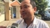 FILE - Kim Sok told reporters that he's unable to pay the compensation owed to Prime Minister Hun Sen, Phnom Penh, Cambodia. (Hul Reaksmey/VOA Khmer) 