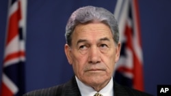 وینستون پیترز، وزیر خارجه نیوزیلند (عکس آرشیوی است)