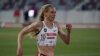 Courtney Frerichs competes in the women's 3000-meter steeplechase during the USATF Golden Games athletics meet at Mount San Antonio College, May 9, 2021, in Walnut, Calif. 
