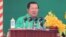 Prime Minister Hun Sen speaks at the opening ceremony of Khmer New Year in Siem Reap, Cambodia, Friday, April 14, 2017. (Courtesy photo of Prime Minister's Facebook page)