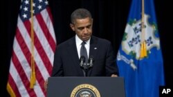 奥巴马2012年12月16日在康涅狄克州纽敦发生校园枪击案的桑迪.胡克小学悼念死者烛光晚会讲话