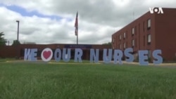 VOA英语视频: 医护人员提醒民众 新冠疫情远未结束