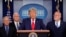 President Donald Trump speaks about the coronavirus in the press briefing room at the White House, Feb. 29, 2020, in Washington.