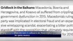 Фридом хаус: Слободана во Македонија со тренд надолу