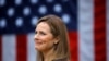 Judge Amy Coney Barrett reacts as President Donald Trump announces her as his nominee to fill a vacant Supreme Court seat, at the White House in Washington, Sept. 26, 2020.