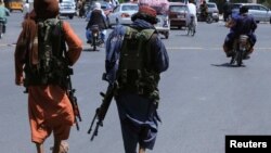 Taliban insurgents in Kabul