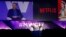 Netflix's Chief Executive Officer Reed Hastings delivers his keynote speech during Mobile World Congress in Barcelona, Spain, Feb. 27, 2017. 